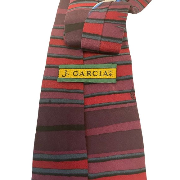 Men's Necktie J Garcia Tie Emerald City Collection 14 100% Silk - Picture 5 of 5